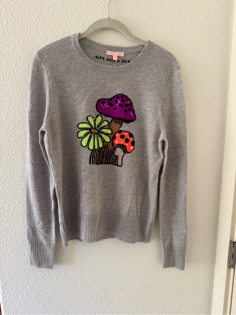 Lisa Todd Gray Wool and Cashmere Mushroom Sweater